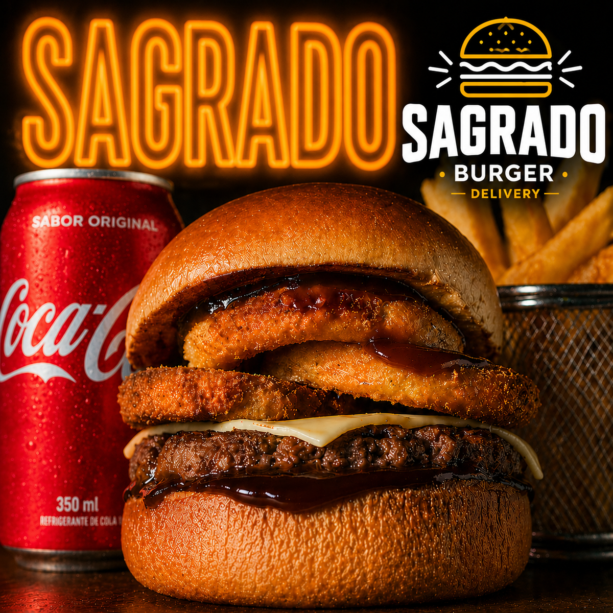 COMBO Classic Onion Rings + Coca-Cola + Fritas