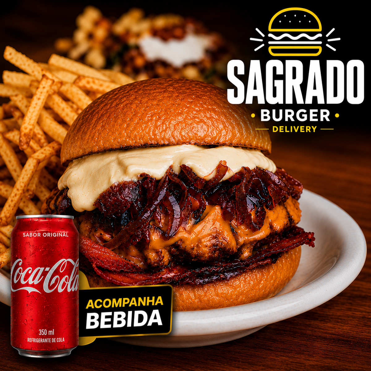 Combo Classic Cheddar + 1 Coca-Cola + Fritas