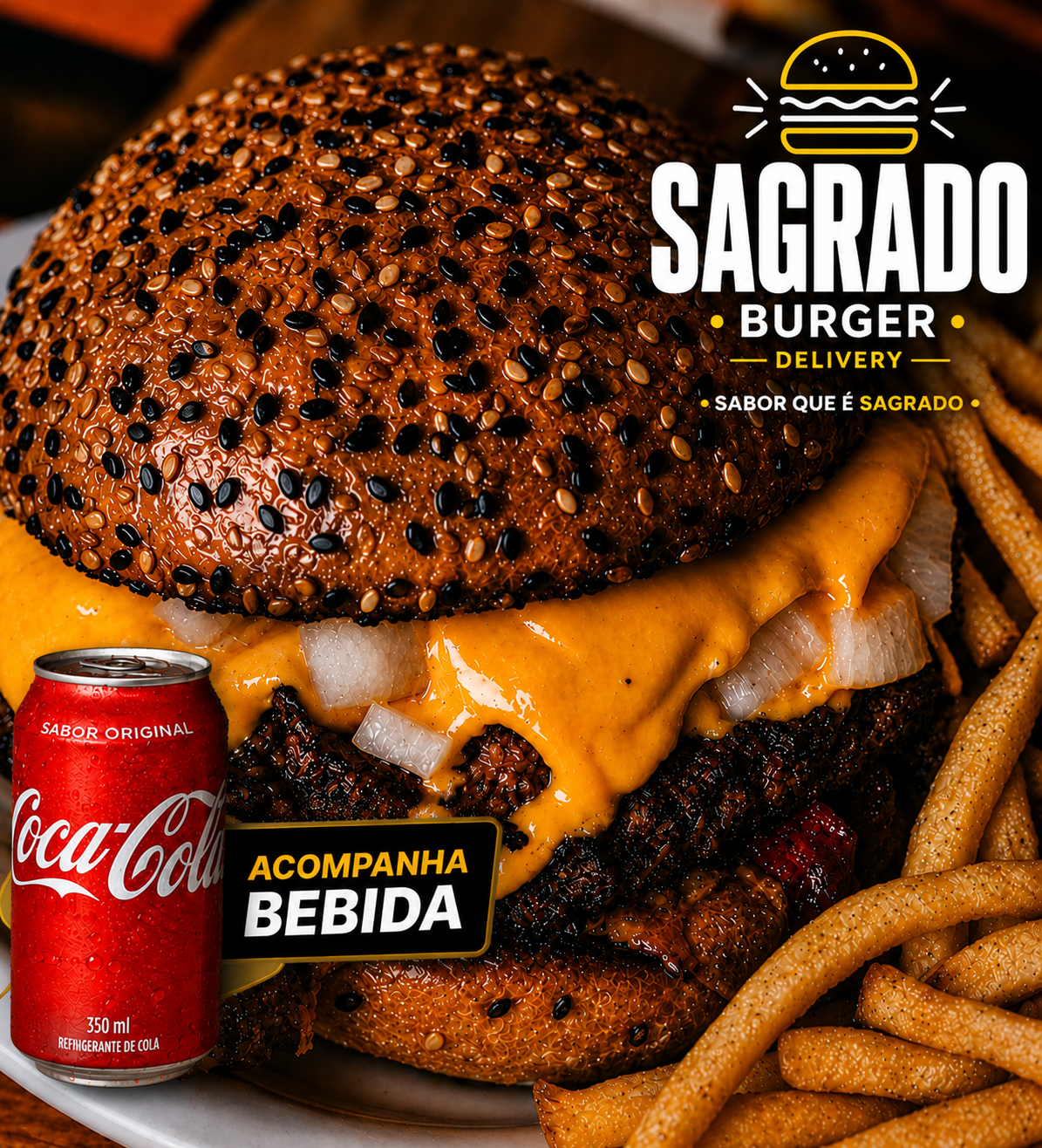 Classic Smash Burguer + Coca-Cola + Fritas